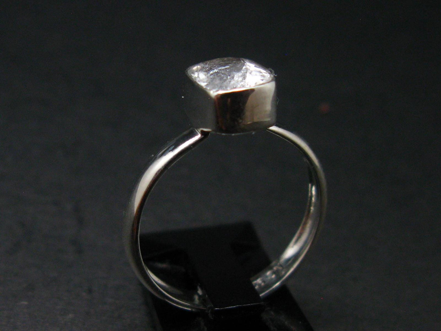 Phenakite Phenacite Crystal Silver Ring From Russia - Size 7 - 2.01 Grams