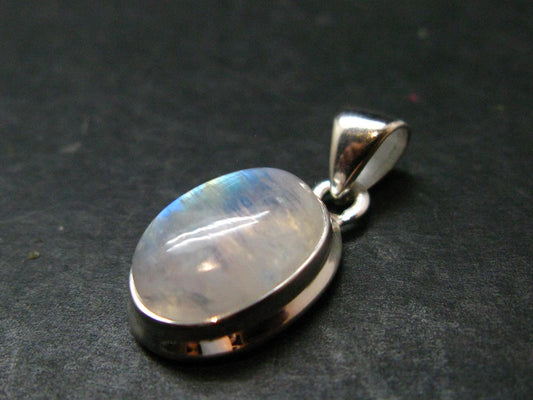 Natural Glow From Inside Moonstone 925 Silver Pendant - 1.0" - 3.31 Grams