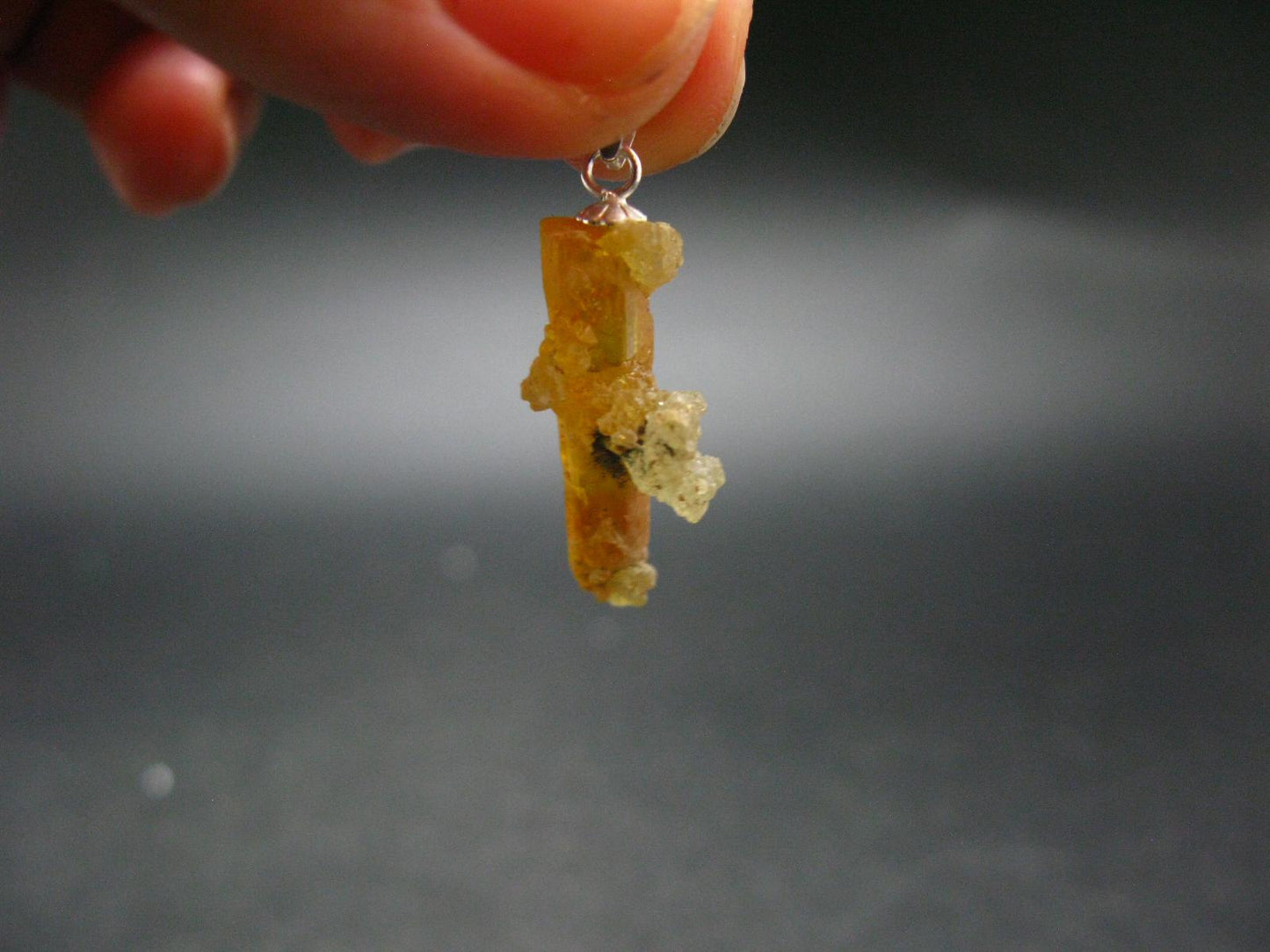 Zincite Zinkite Crystal 925 Silver Pendant From Poland - 1.2" - 3.31 Grams