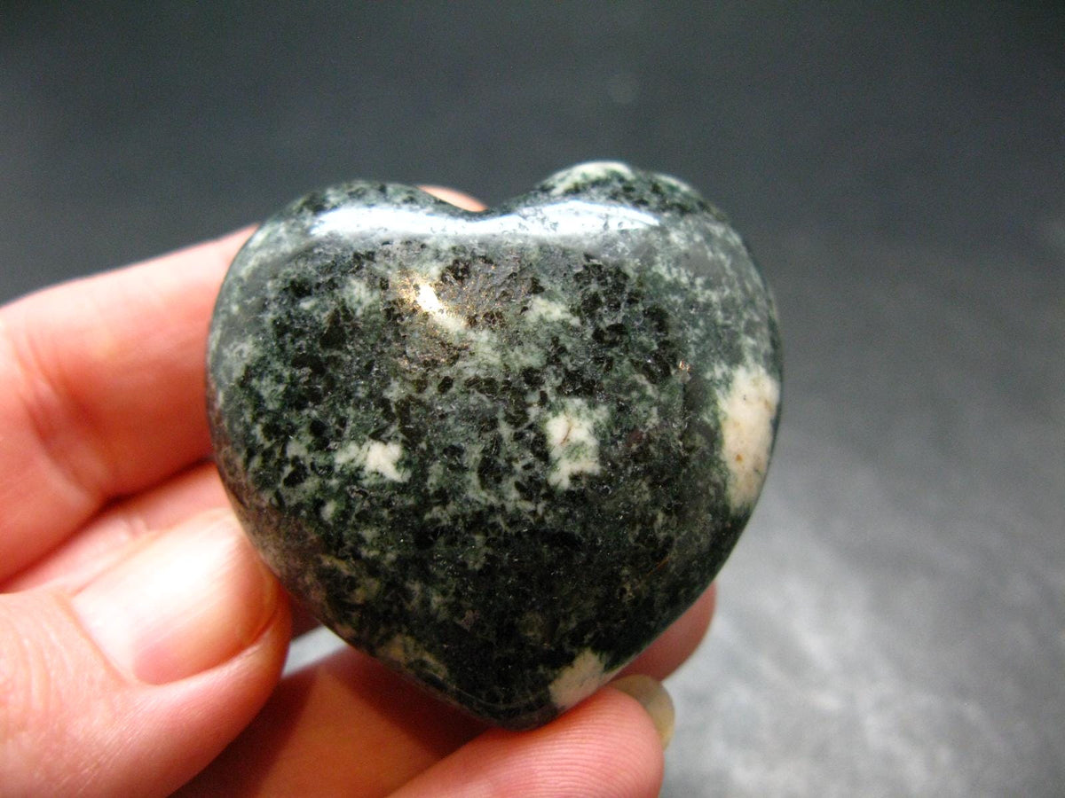 Rare Stonehenge Bluestone Heart From Wales UK - 1.5" - 46.77 Grams