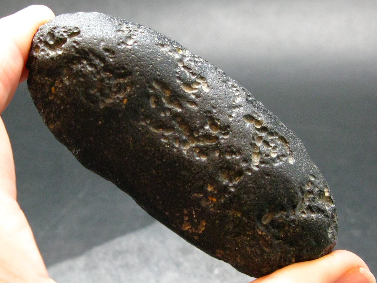 Rare Large Black Tibetan Tektite Raw Piece from Tibet - 3.2" - 93.74 Grams