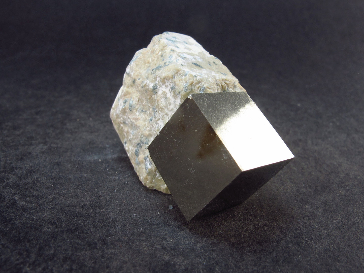 Perfect Pyrite Cube Cluster from Spain - 1.7" - 24.8 Grams
