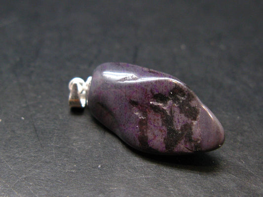 Rich Purple Sugilite Silver Pendant From South Africa - 1.2" - 3.43 Grams