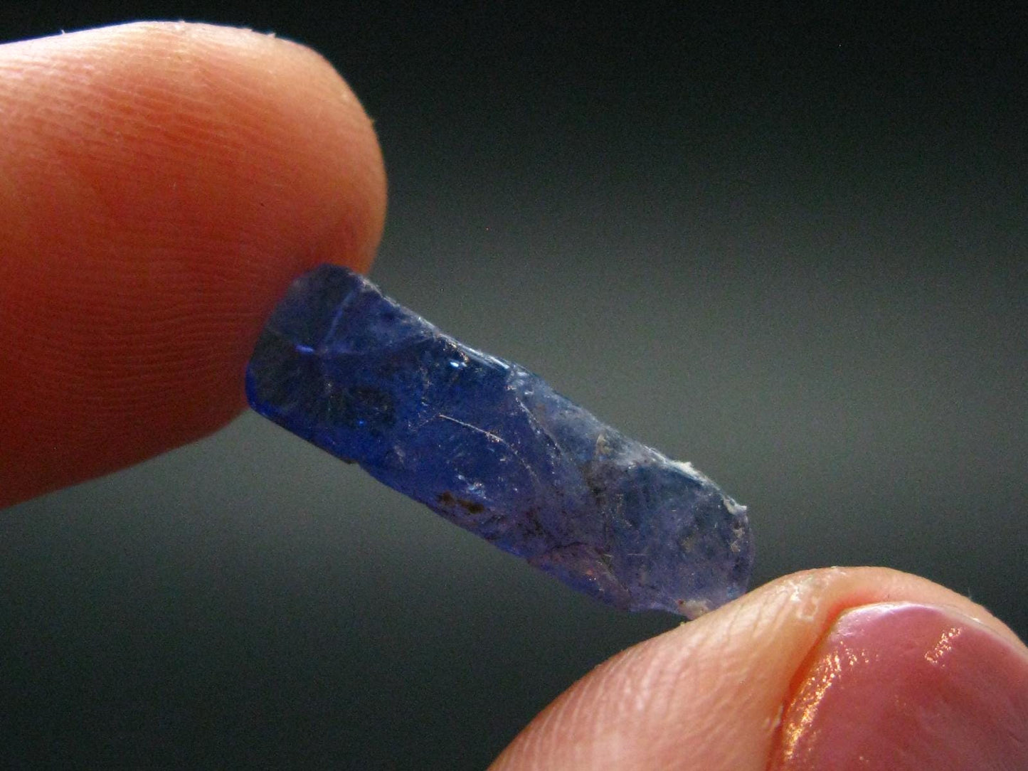 Fine Gem Tanzanite Zoisite Crystal From Tanzania - 5.55 Carats - 0.7"