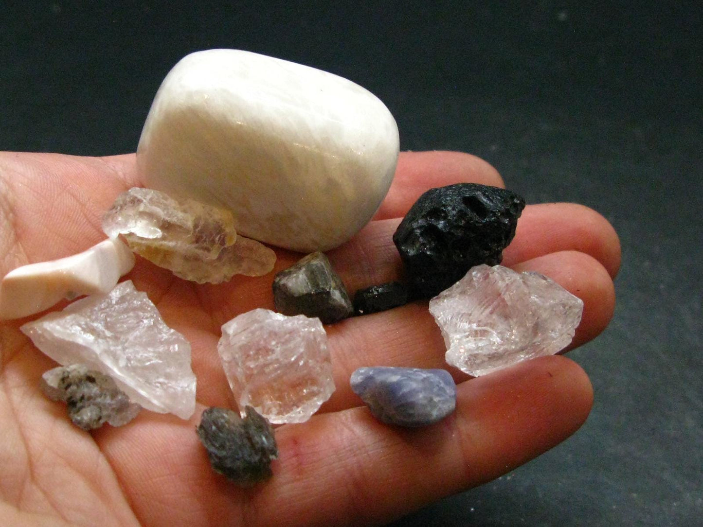 Synergy 12 Set Phenakite Moldavite Natrolite Petalite Danburite Tektite Scolecite Herderite Tanzanite Brookite 49.95 Gr