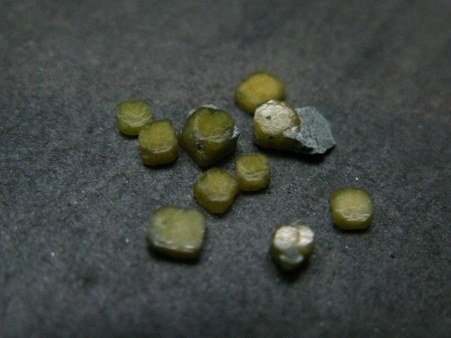 Fine Lot of 10 Narsarsukite Crystals From Mt. St. Hilaire Canada - 0.20 Grams