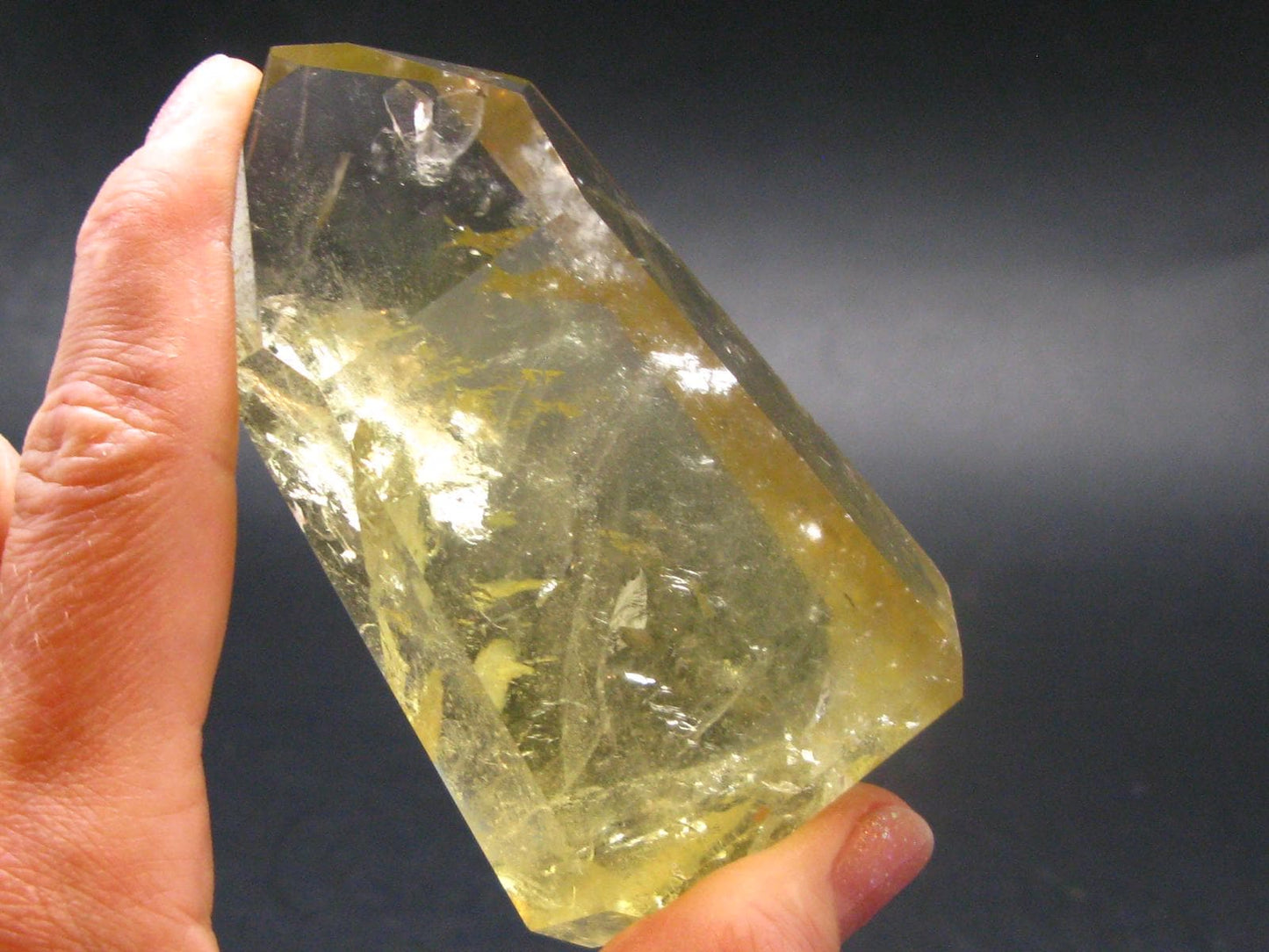 Citrine Unheated Polished Crystal From Brazil - 3.2" - 176.87 Grams