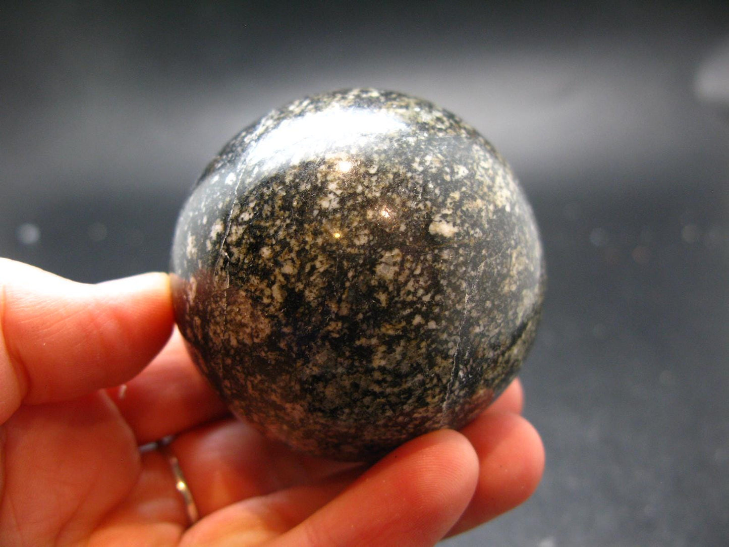 Rare Impactite Ball Sphere From Norway - 2.1"