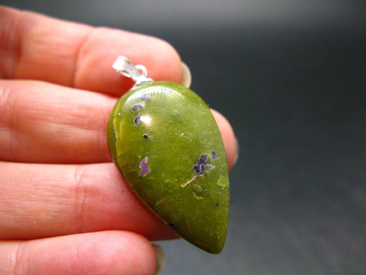 Rare SS Pendant Atlantasite Stichtite + Serpentine from Australia - 1.5"