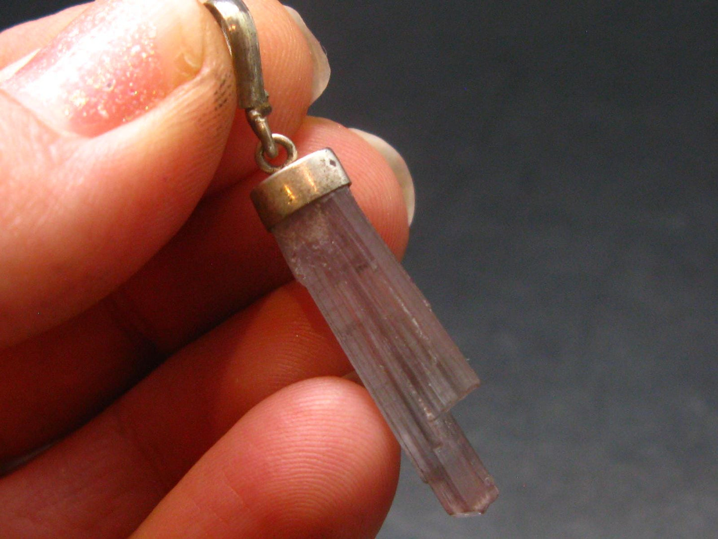 Pink Tourmaline Crystal Pendant - 1.5" - 2.0 Grams