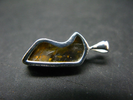 Zincite Zinkite Crystal 925 Silver Pendant From Poland - 0.8" - 2.36 Grams