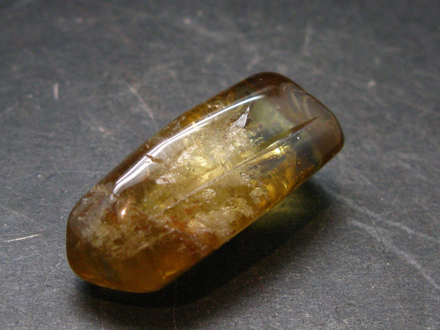 Nice Untreated Unheated Citrine Tumbled Stone from Zambia - 66.25 Carats - 1.3"
