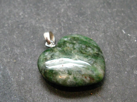 Rare Eclogite Heart Pendant From Norway - 1.0" - 3.79 Grams