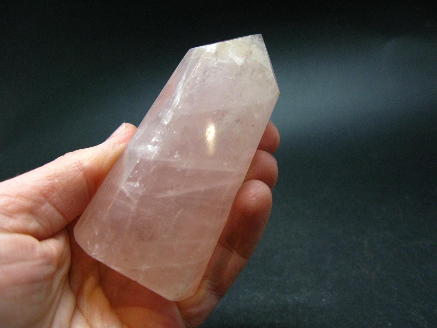 Symbol of Love and Beauty!! Large Rich Pink Rose Quartz Obelisk from Madagascar - 3.2 "