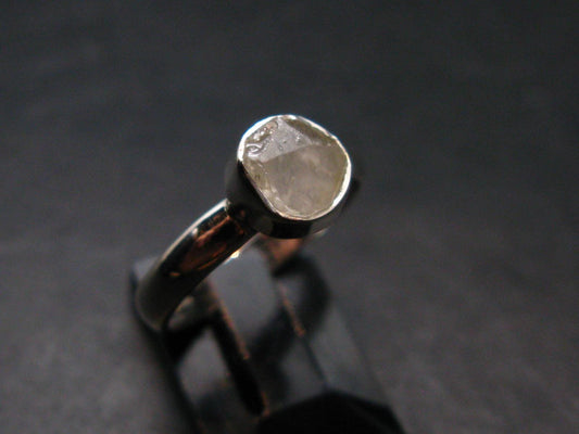 Phenakite Phenacite Crystal Silver Ring From Nigeria - Size 6 - 1.83 Grams