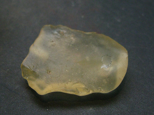Gem Libyan Desert Glass Tektite Free Form Pendant From Libya - 1.1" - 6.03 Grams