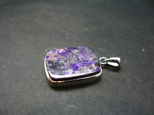 Sugilite Silver Pendant From South Africa - 1.0"