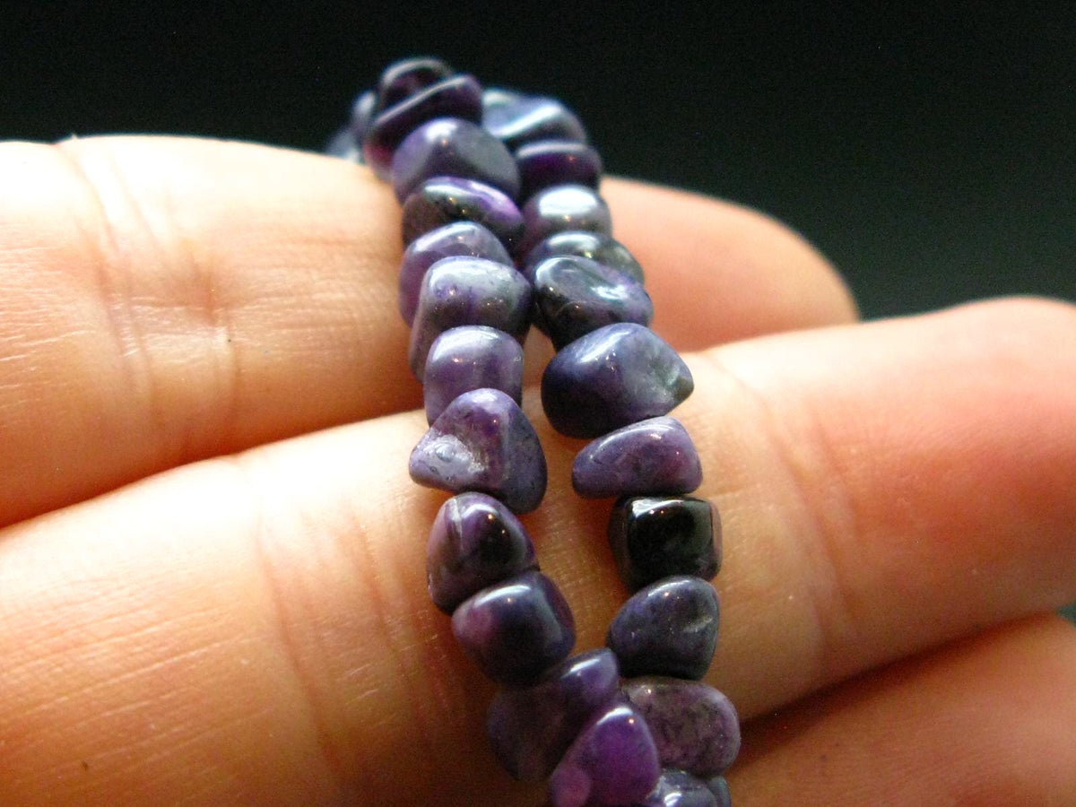 Purple Sugilite Necklace From South Africa - 18" - 19.41 Grams