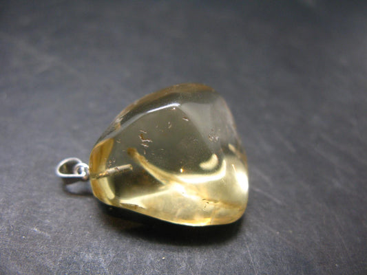 Bytownite Golden Labradorite Silver Pendant From Mexico - 1.1"