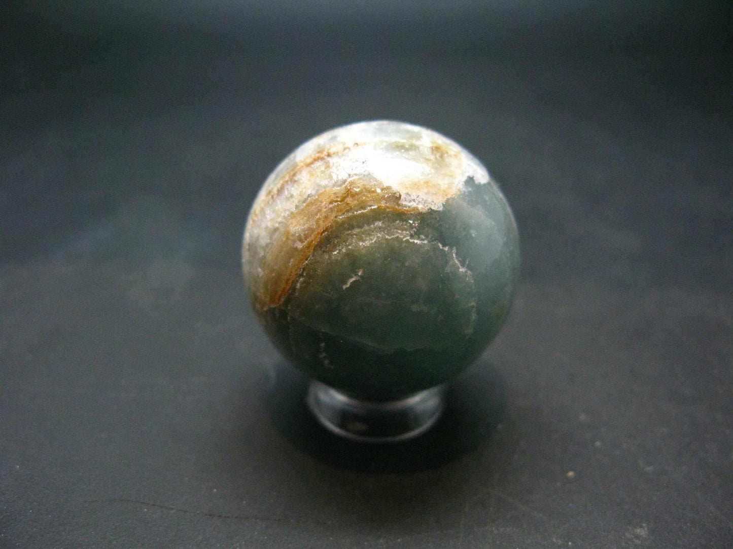 Stunning Lemurian Aquatine Blue Calcite Ball Sphere From Argentina - 1.1" - 37.0 Grams