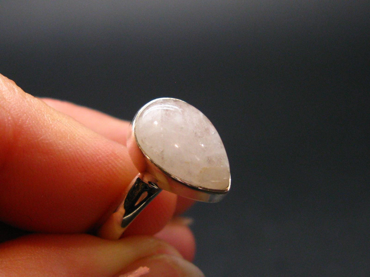 Natrolite Silver Ring From Russia - 2.33 Grams - Size 6.0