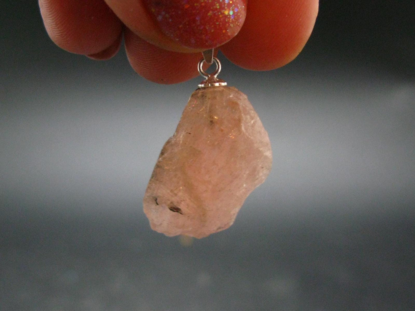 Magnesio MG Axinite Silver Pendant from Tanzania - 1.1" - 4.64 Grams