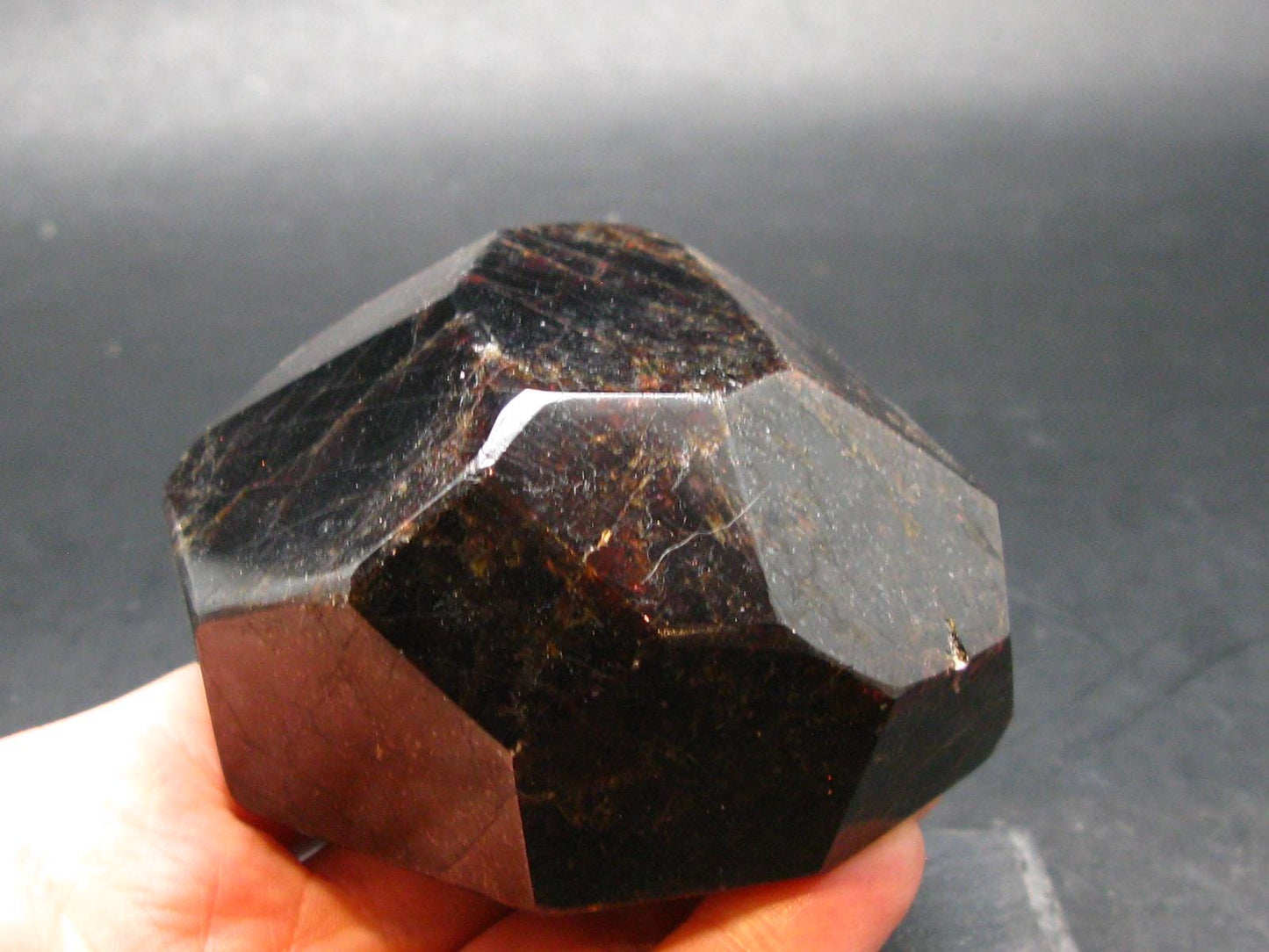 HUGE Red Almandine Garnet Crystal From India - 536 Grams