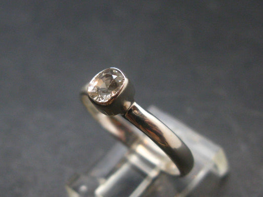 0.41 Carat Phenakite Phenacite Gem Sterling Silver Size 8 Ring from Russia - 1.71 Grams