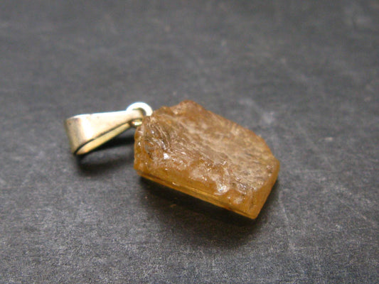 Imperial Topaz Crystal Pendant From Brazil - 0.8" - 1.5 Grams