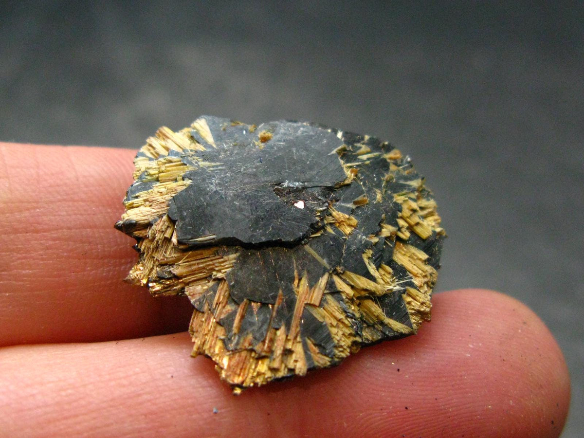 Large Hematite and Rutile Cluster from Brazil - 0.9" - 4.74 Grams