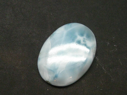 Larimar Cabochon From Dominican Republic - 1.2" - 8.92 Grams