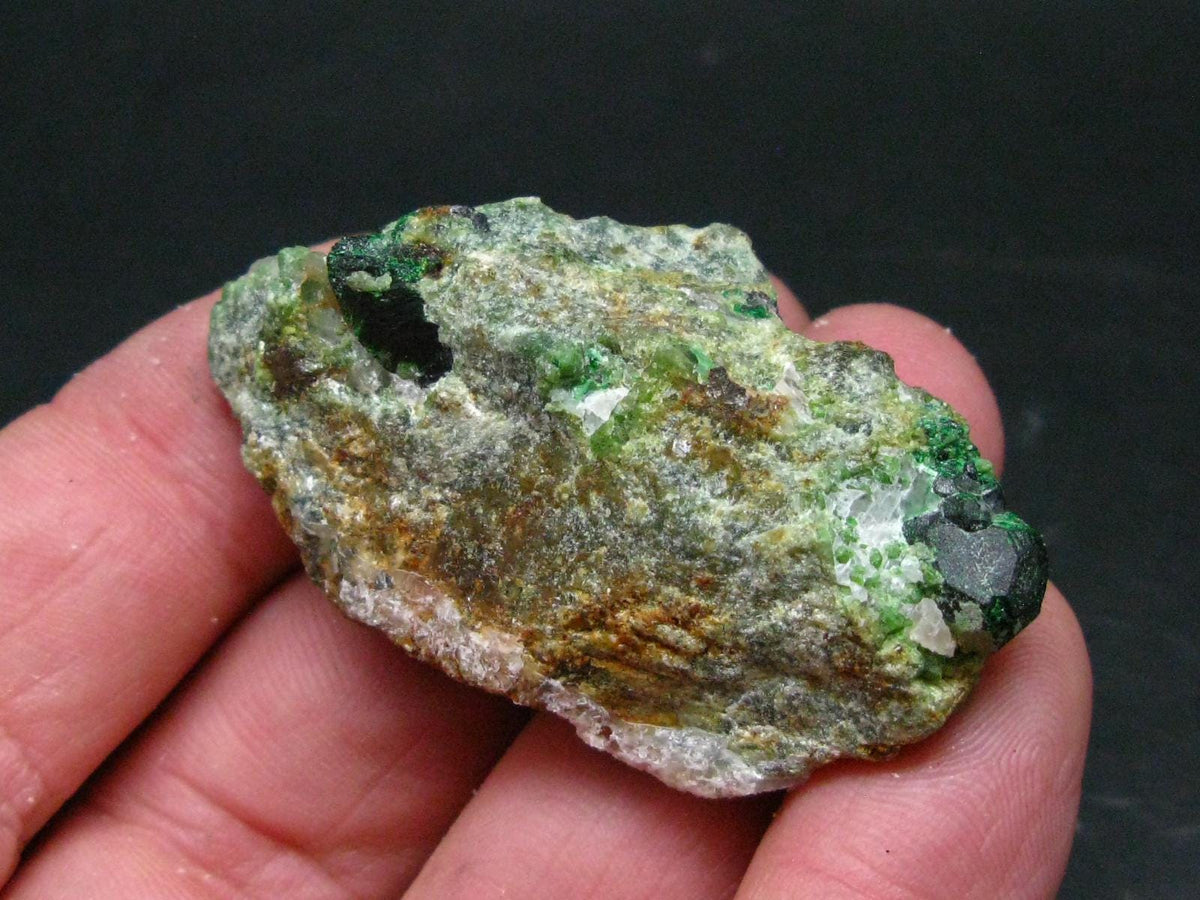 Rare Uvarovite Garnet Cluster from Finland - 33.59 Grams