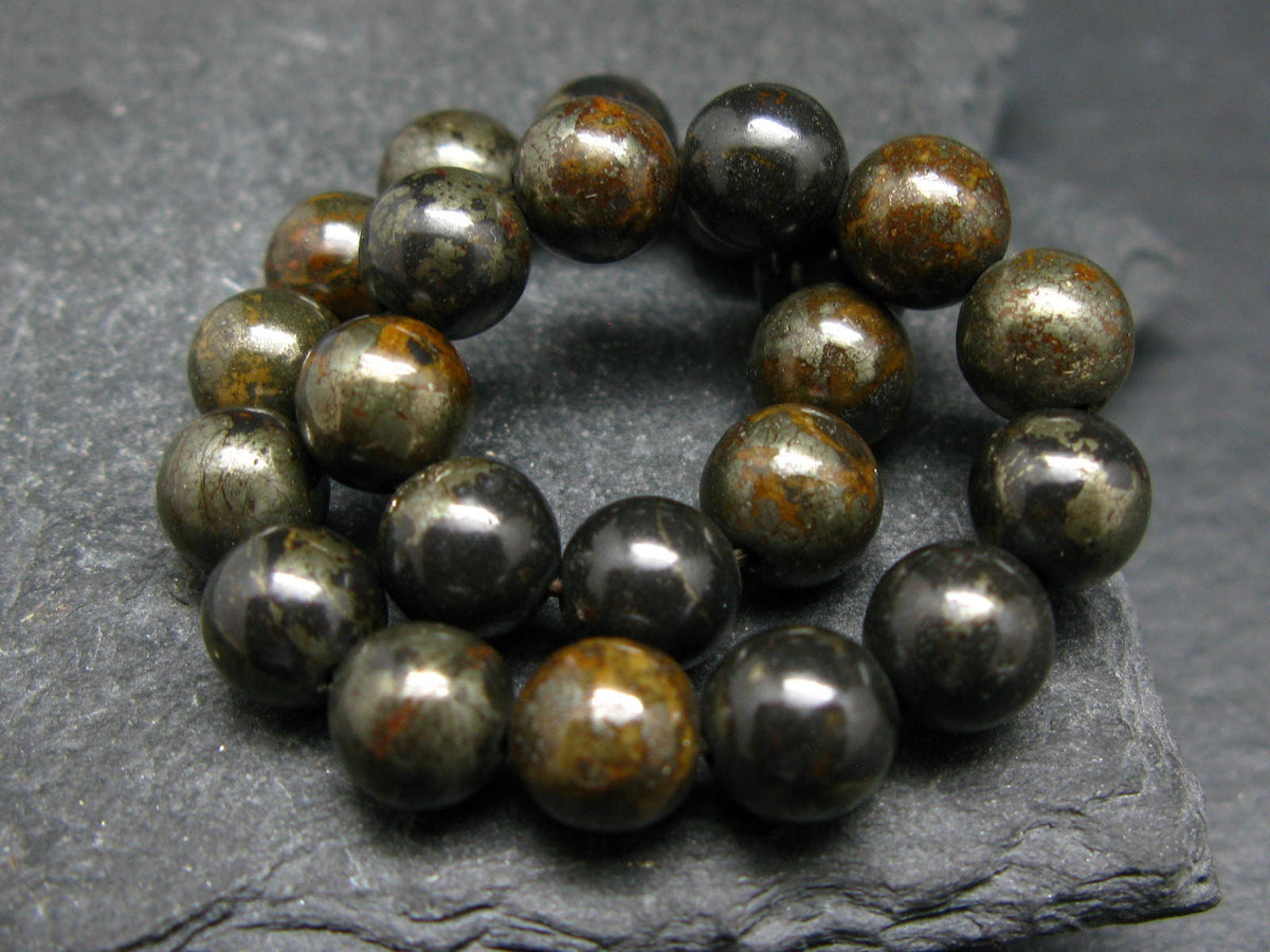 Healers Gold Genuine Bracelet ~ 7 Inches ~ 8mm Round Beads