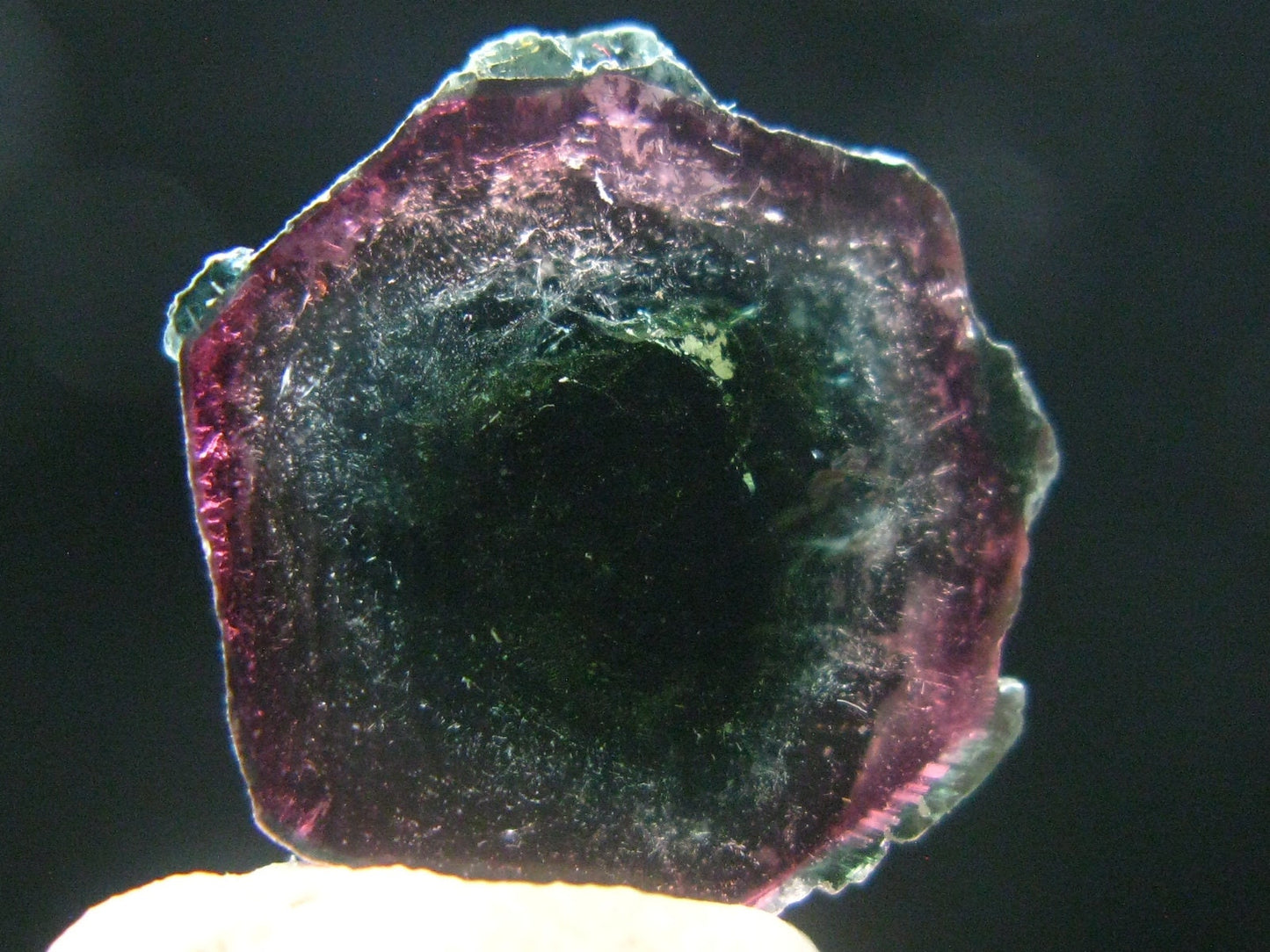 Rare Watermelon Tourmaline Crystal Slice From Brazil - 6.85 Carats