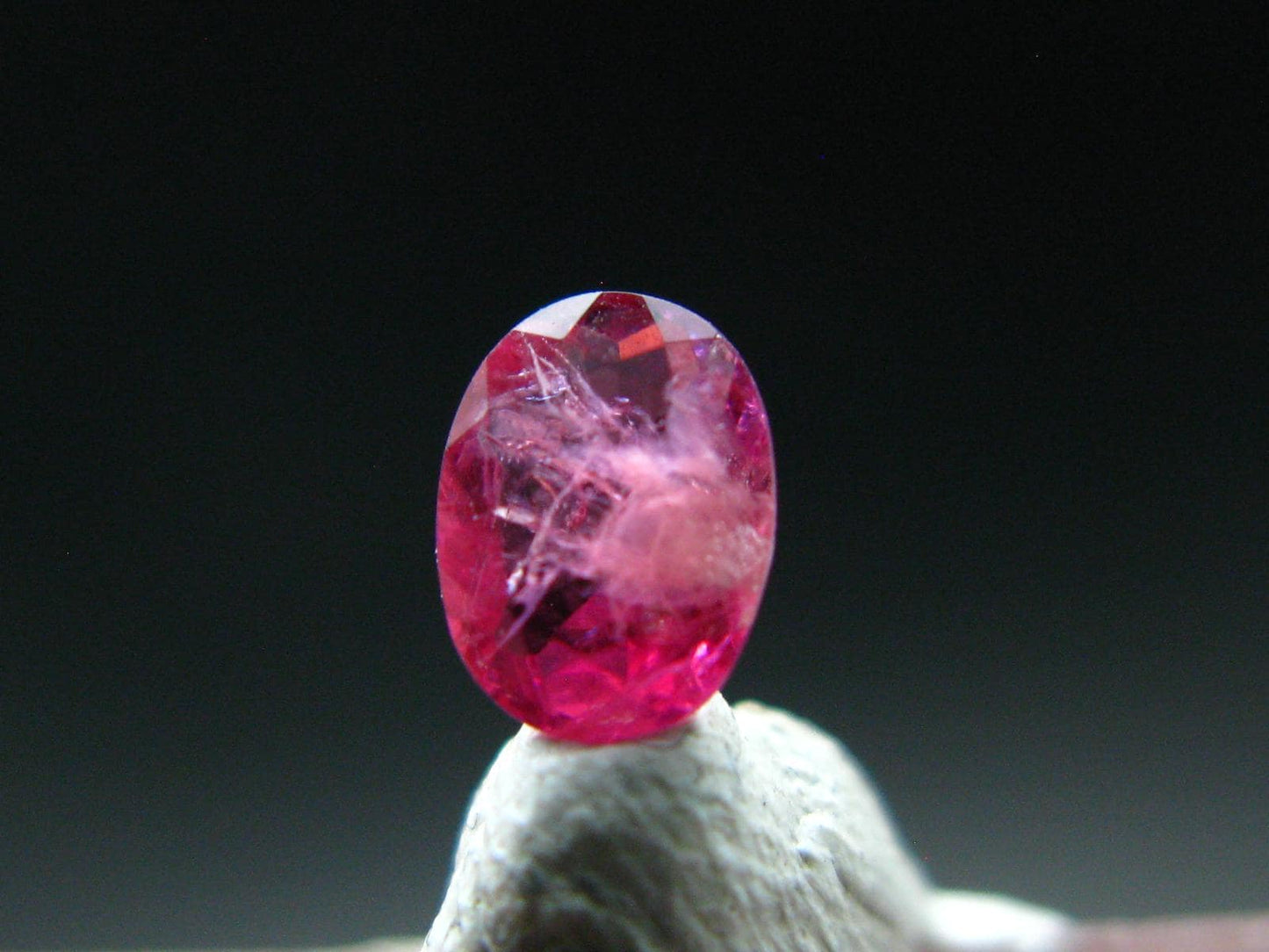 Beautiful Rare Gem Bixbite Red Beryl Emerald Cut Stone From Utah USA - 0.22 Carats - 4.8x3.3 mm
