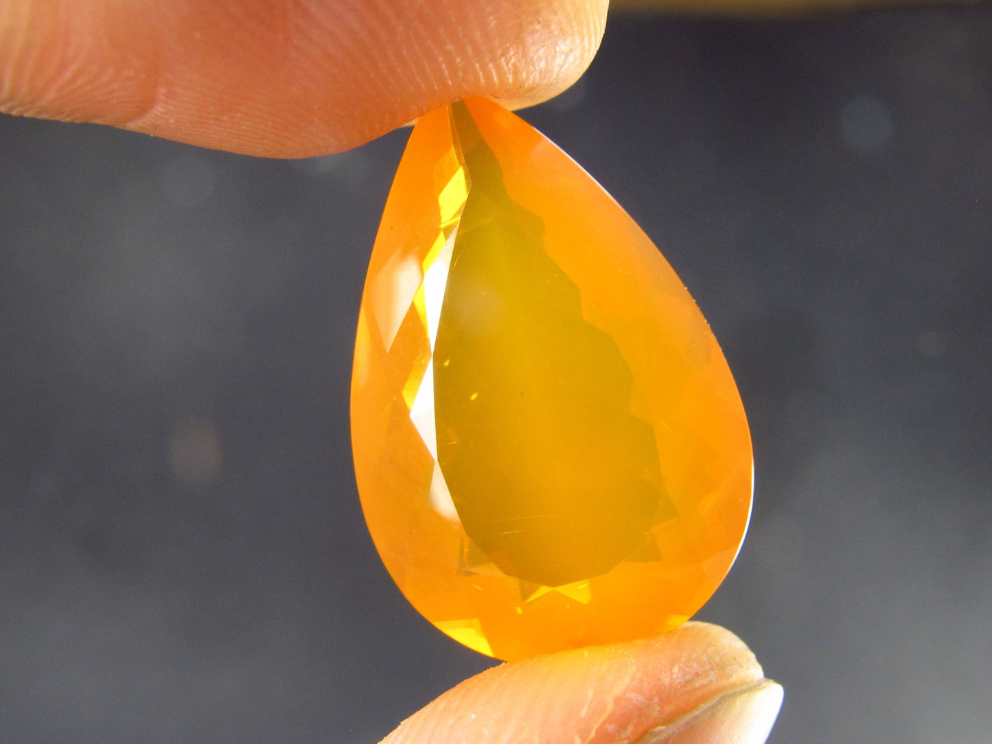 Fire Opal Cut Stone From Mexico - 11.20 Carats