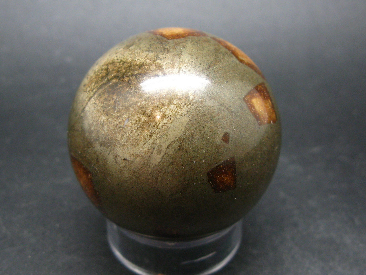 Russian Treasure from the Earth!! Rare Glendonite Crystal in Matrix Sphere Ball from Russia - 1.8" - 115 Grams