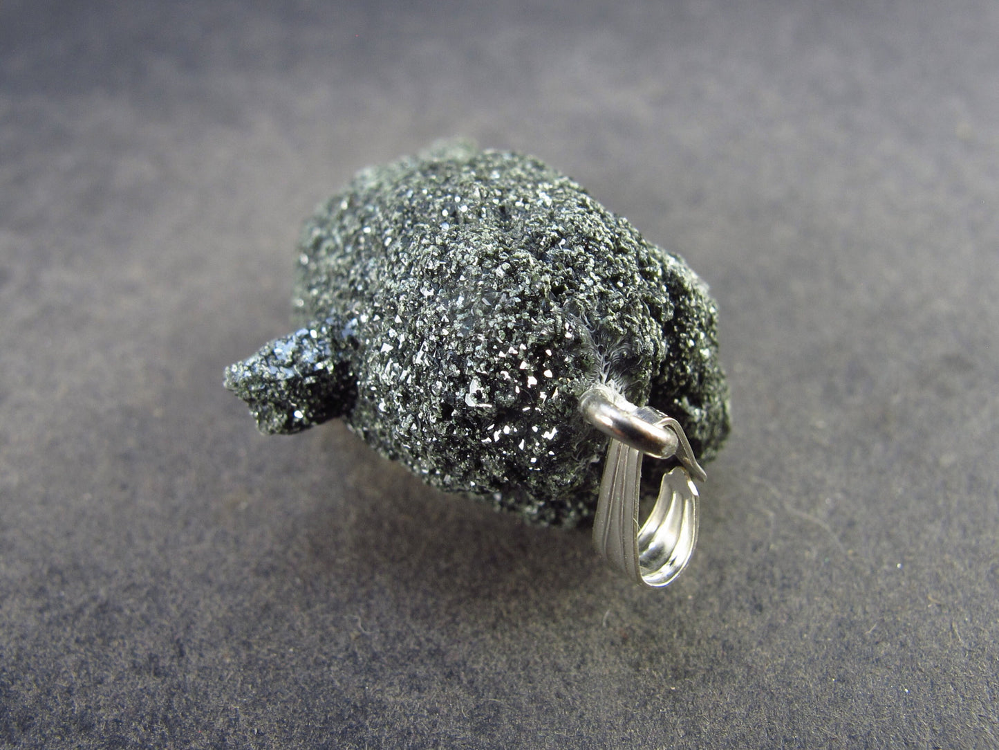 Primalite Crystal Silver Pendant From Russia - 10.3 Grams - 1.7"