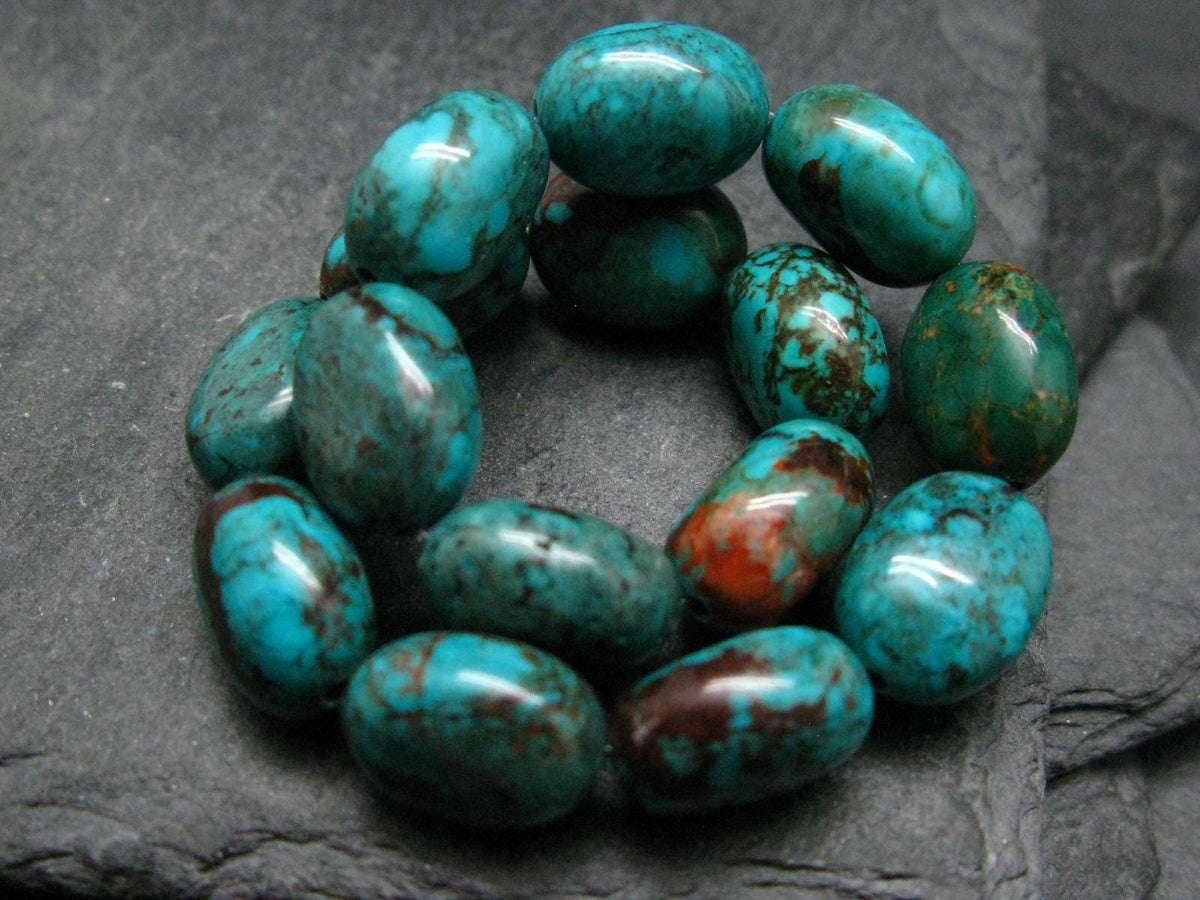 Turquoise Genuine Untreated Bracelet ~ 7 Inches ~ 12mm Tumbled Beads