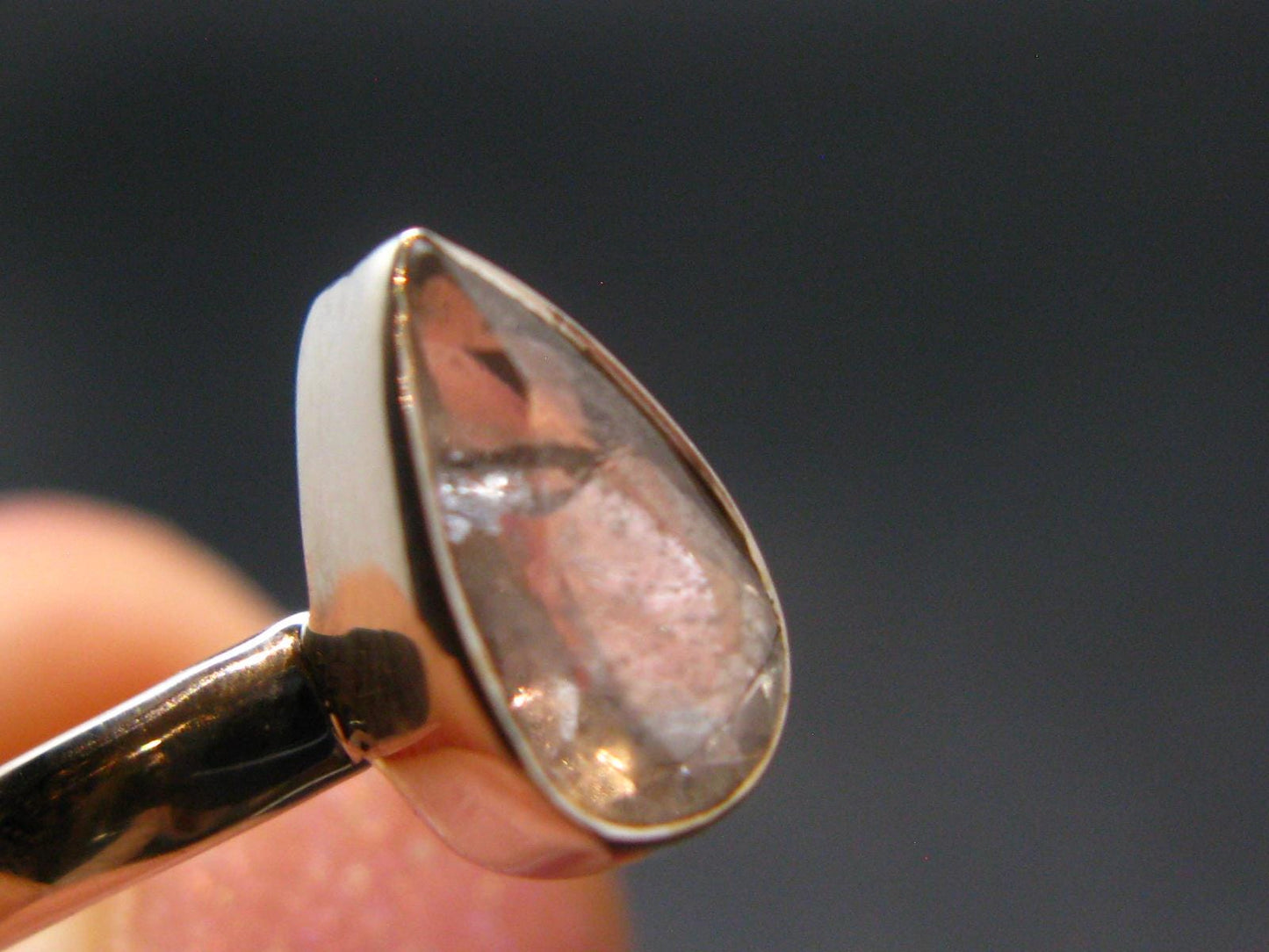 1.09 Carat Phenakite Phenacite Gem Sterling Silver Size 6 Ring from Russia - 1.93 Grams