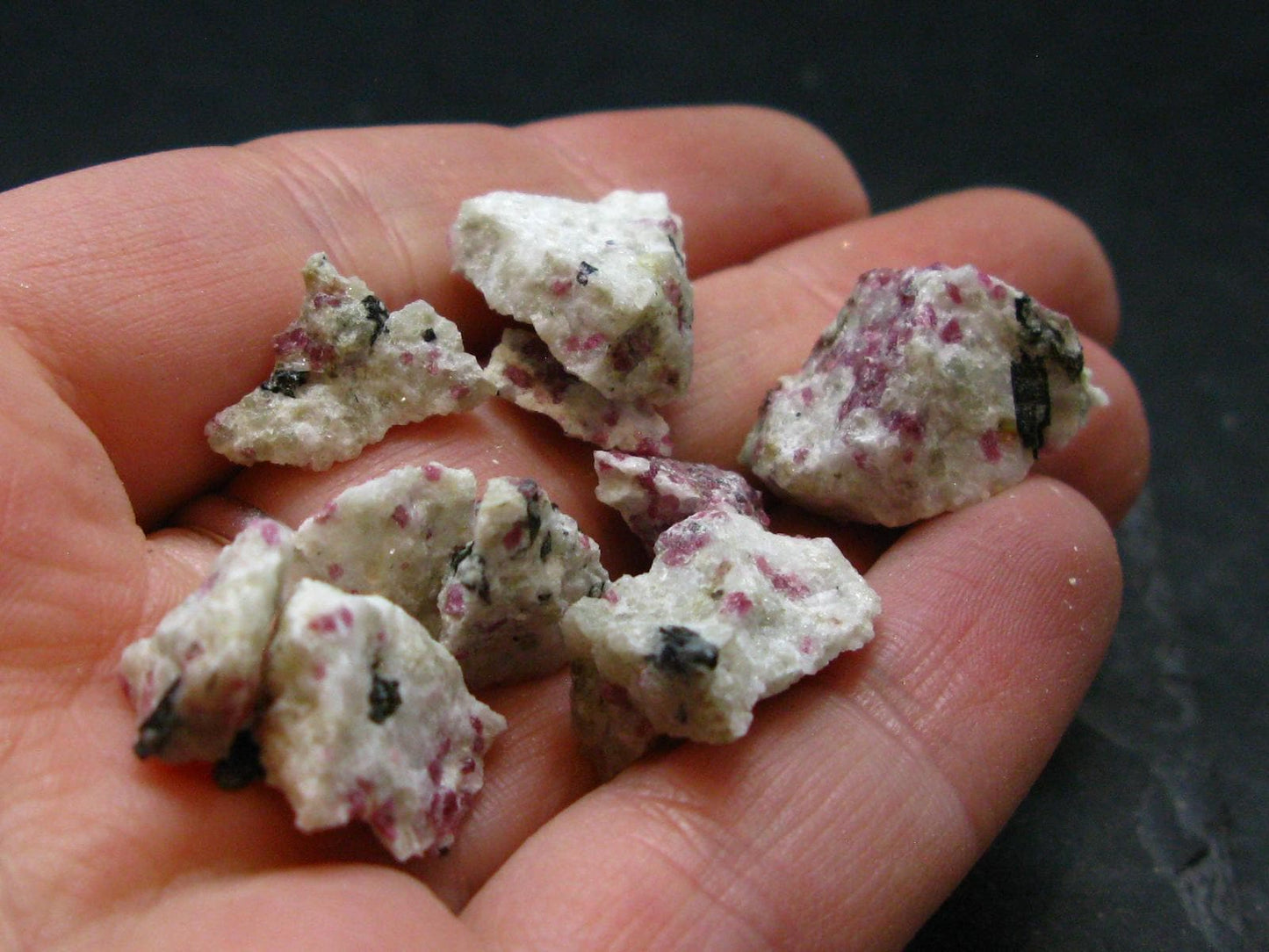 Lot of 10 Kakortokite Pieces From Greenland - 11.09 Grams