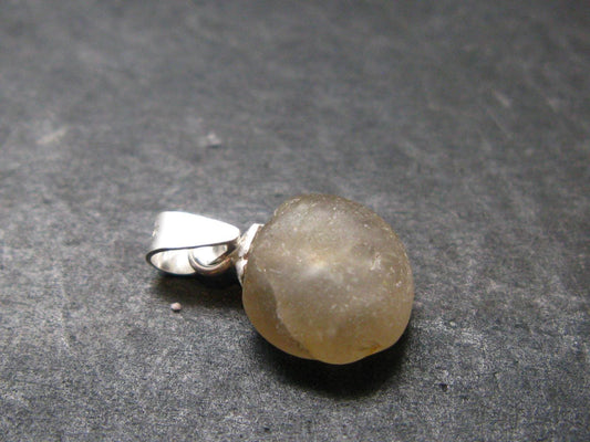 Rare Herderite Crystal Silver Pendant from Brazil - 0.7" - 0.84 Grams