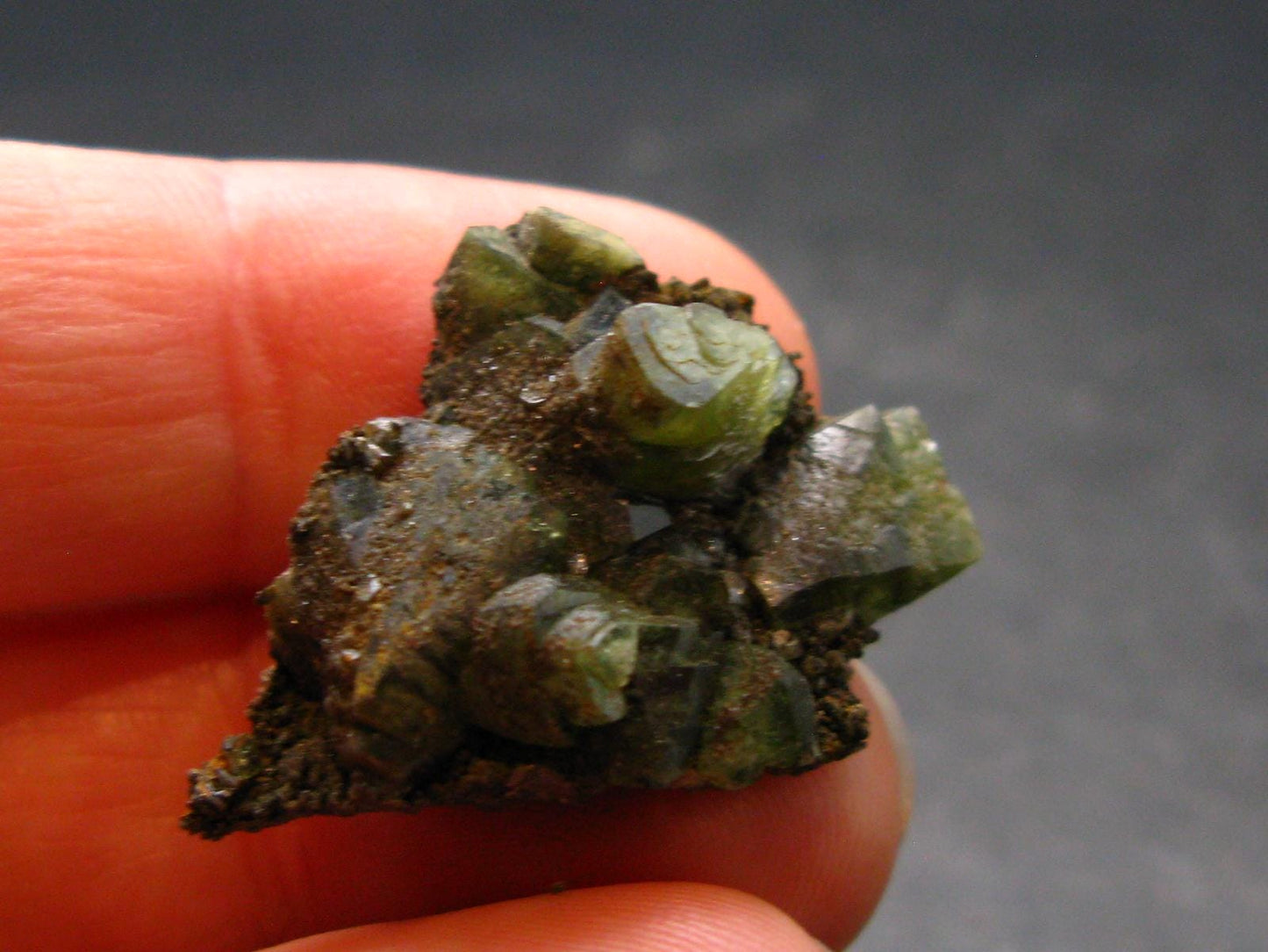Ludlamite Cluster From Bolivia - 1.1" - 3.86 Grams