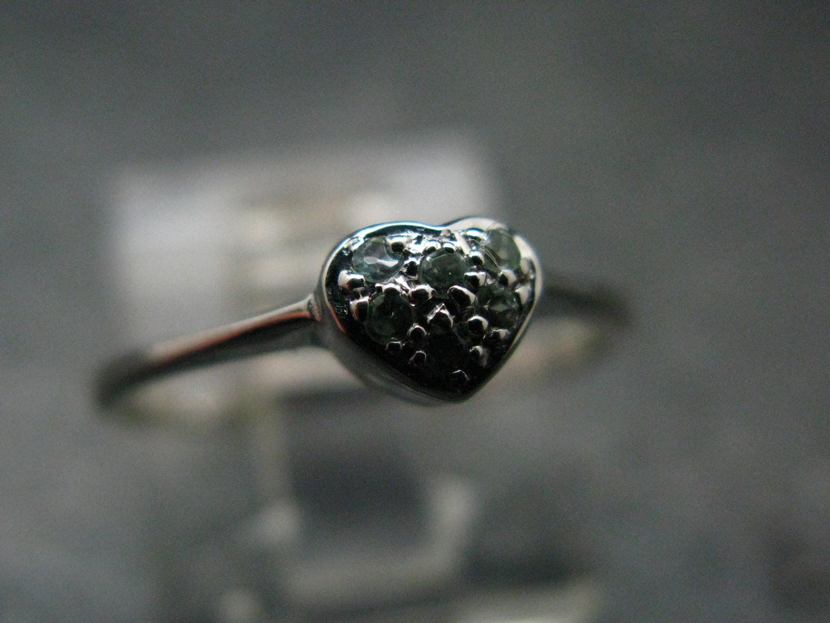 Genuine Alexandrite Gem Silver Ring From Russia - Size 5.5 - 1.12 Grams