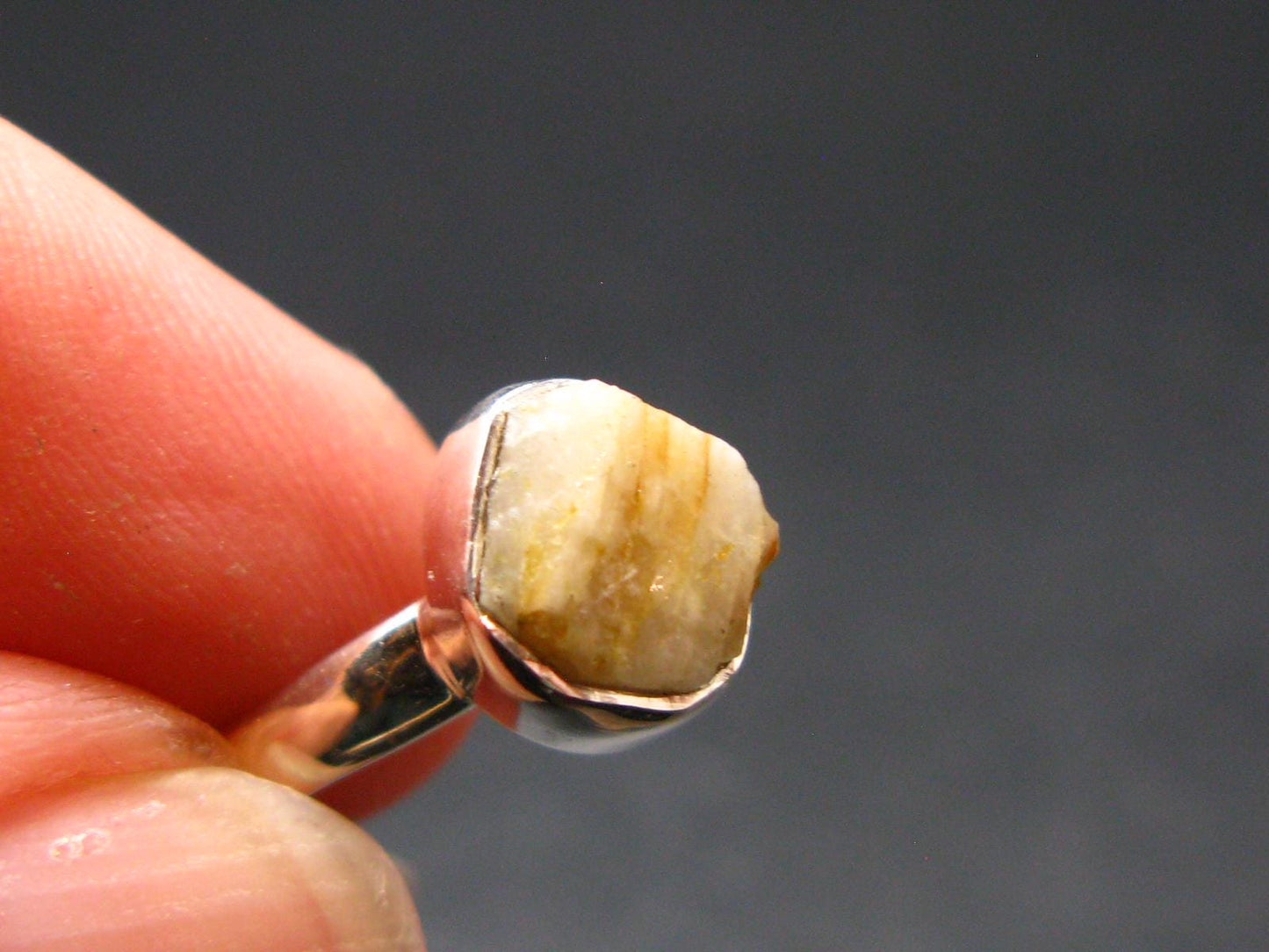 Phenakite Phenacite Sterling Silver Size 6 Ring from Nigeria - 1.92 Grams