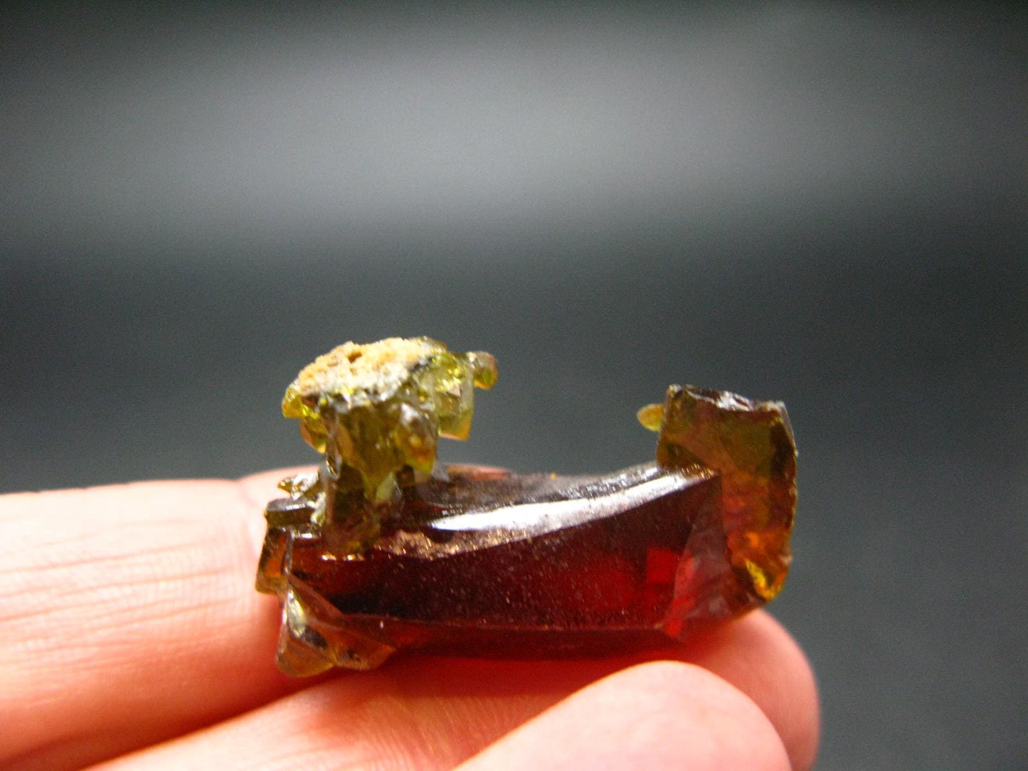 Stunning Fire Red Zincite Zinkite Crystal From Poland - 1.1" - 60.20 Carats