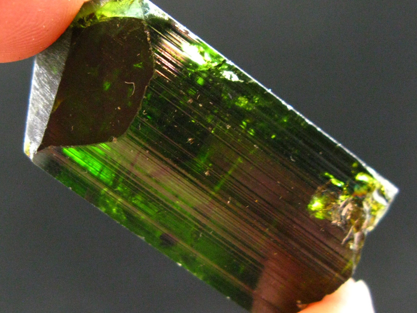 Green Tourmaline Crystal From Brazil - 1.7" - 129.10 Carats