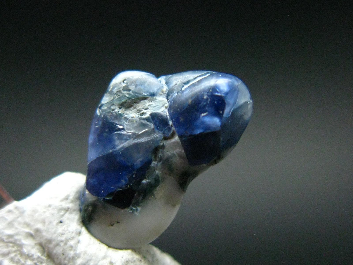 Gem Benitoite & Natrolite Polished Stone From California - 1.35 Carats