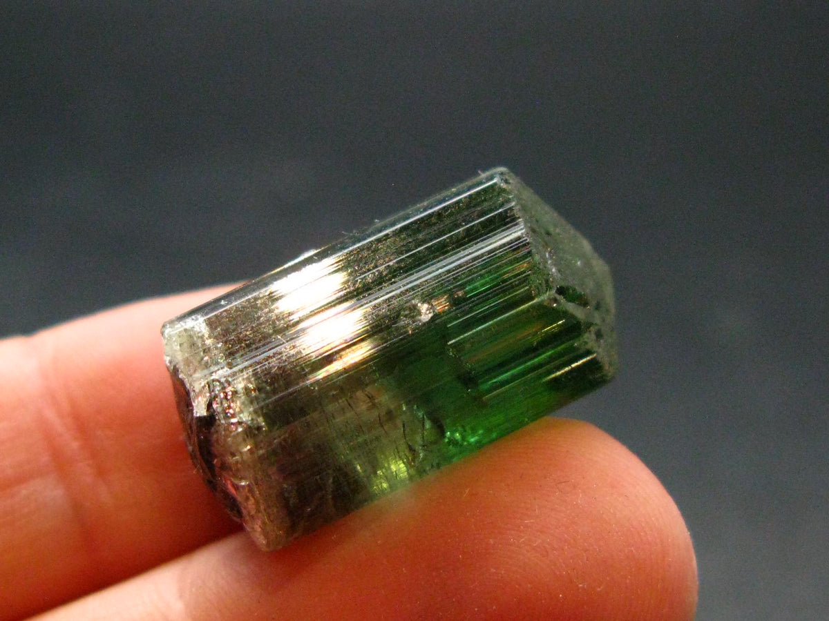 Rare Watermelon Tourmaline Crystal From Brazil - 0.9"