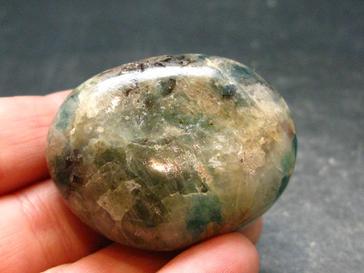 Extremely Rare Tumbled Grandidierite Stone From Madagascar - 1.6" - 50.74 Grams